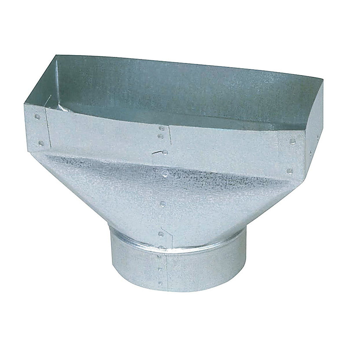 Imperial GV0702-C 10 in. H x 6 in. W Silver Galvanized Steel Register Boot