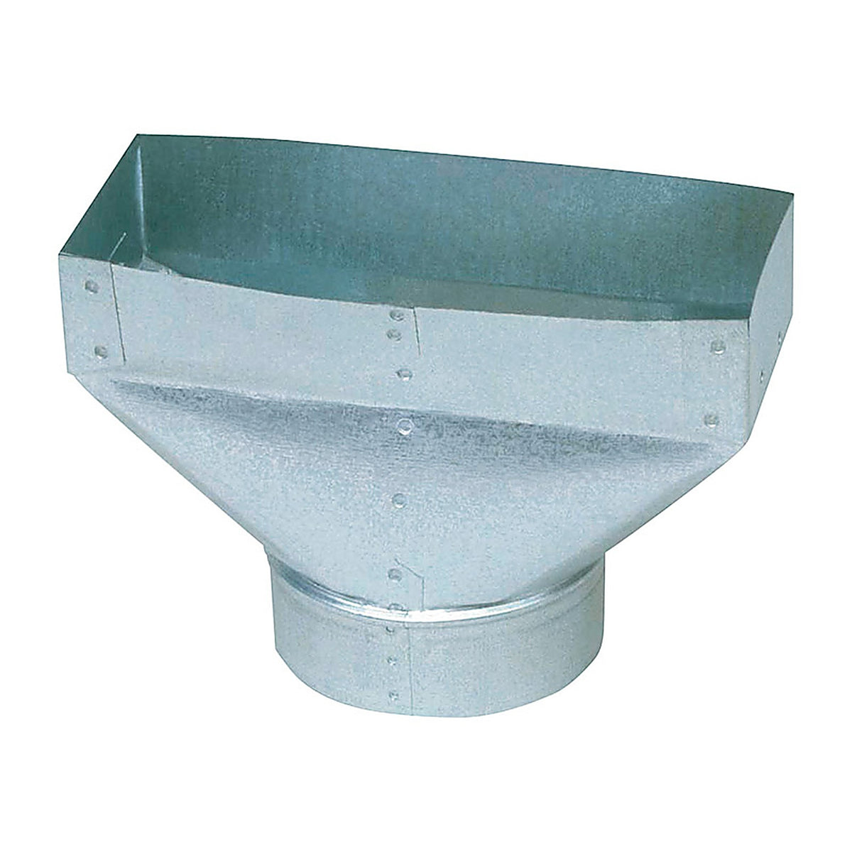 Imperial - GV0699-C - 12 In. H X 6 In. W Silver Galvanized Steel Register Boot