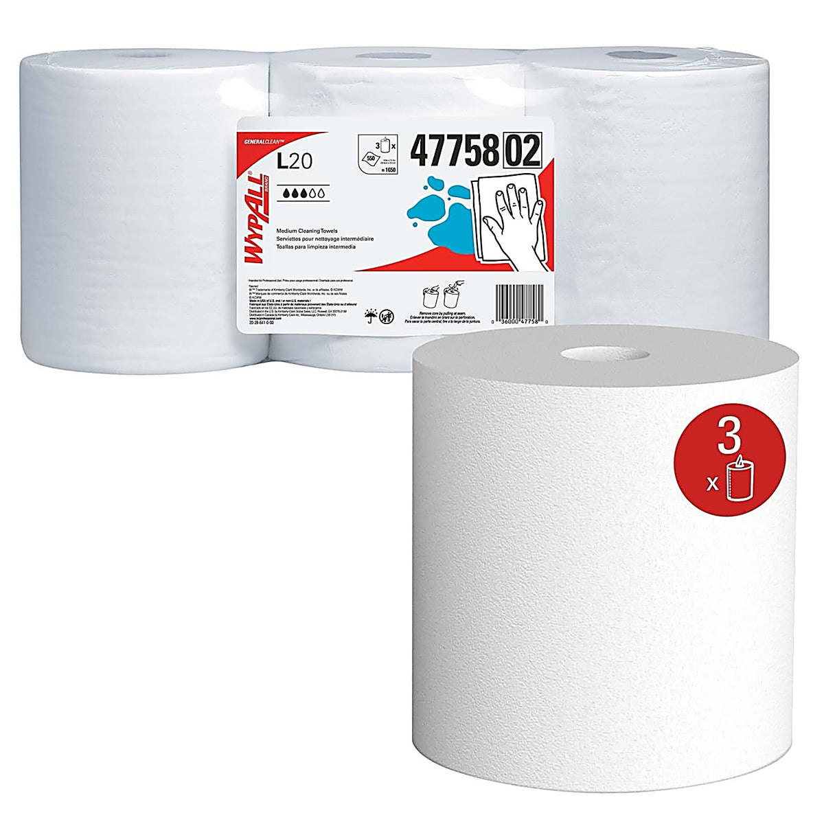 Kimberly-Clark 47758 WypAll L20 Towels