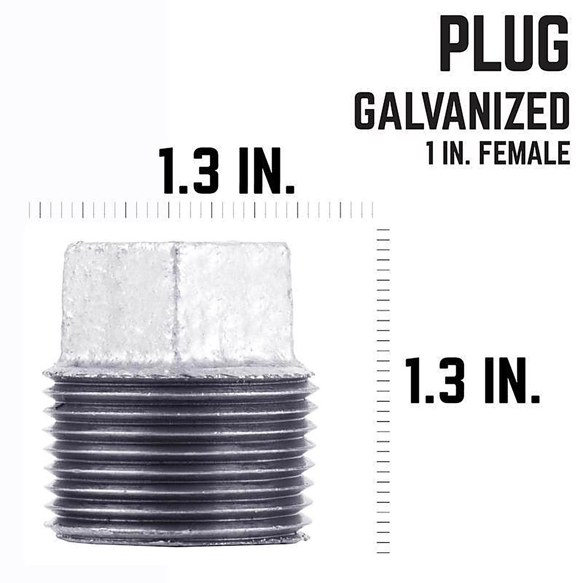 STZ Industries 311UPP-1 1 in. MIP each Galvanized Malleable Iron Plug