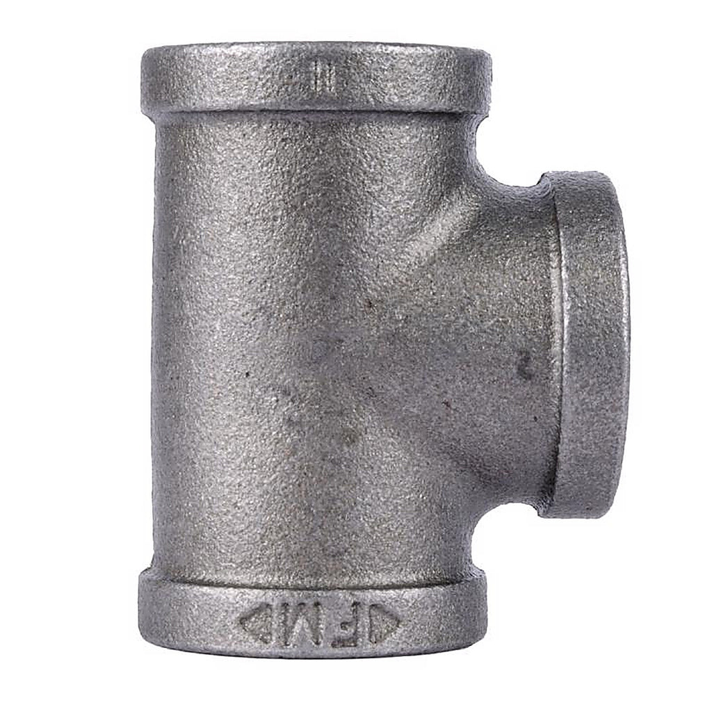STZ Industries 312UPT-34 3/4 in. FIP each X 3/4 in. D FIP Black Malleable Iron Tee