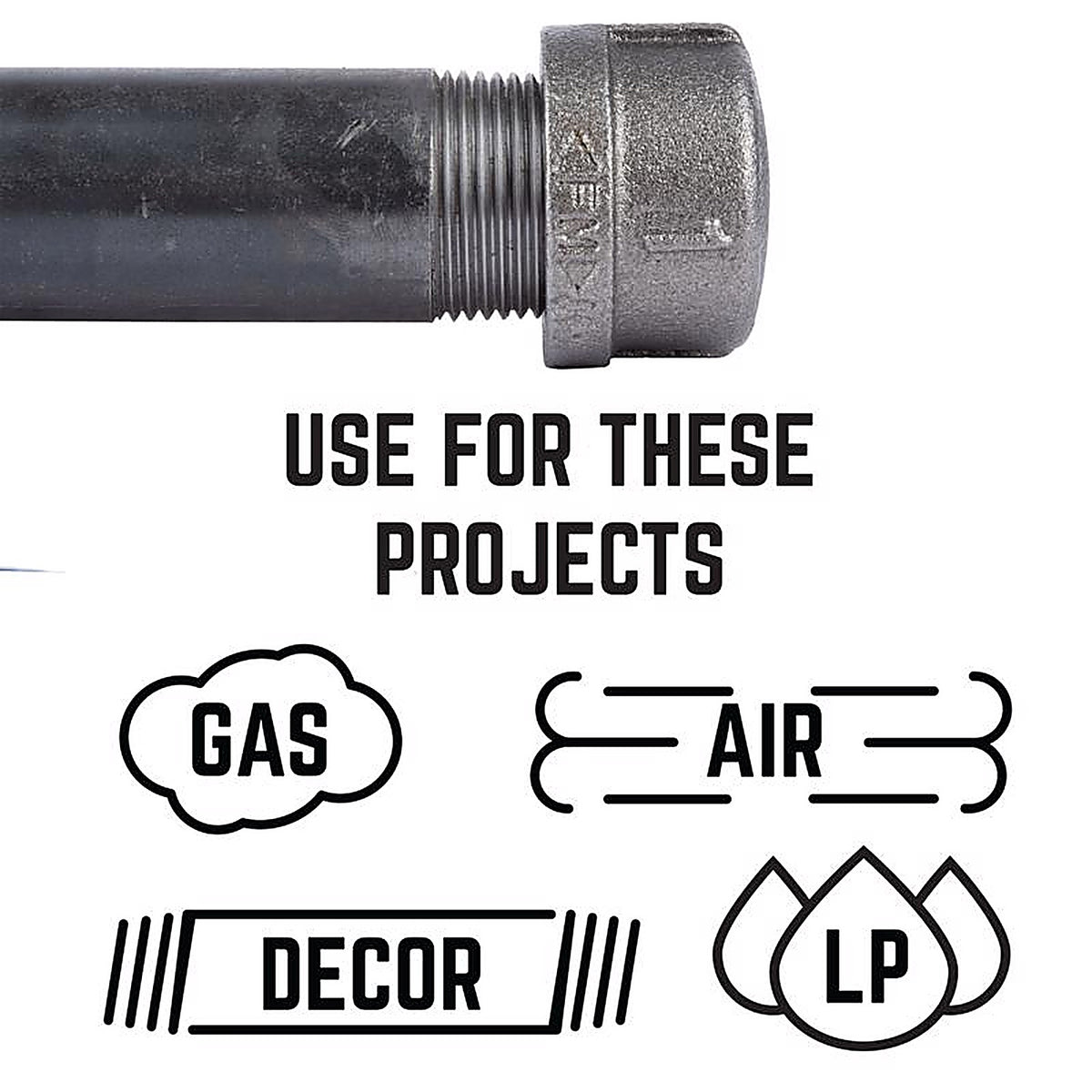 STZ Industries 310UPCA-12 1/2 in. FIP each Black Malleable Iron Cap