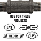 STZ Industries 310UPP-12 1/2 in. MIP each Black Malleable Iron Plug