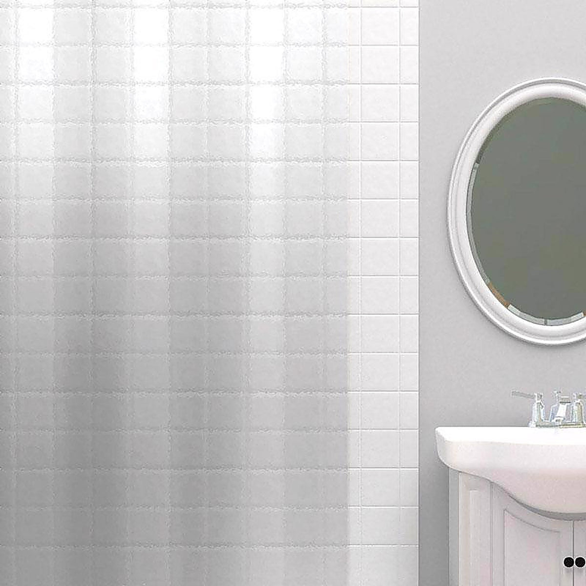 Zenna Home LPRMKKL 72 in. H X 70 in. W Clear Solid Shower Curtain Liner PEVA
