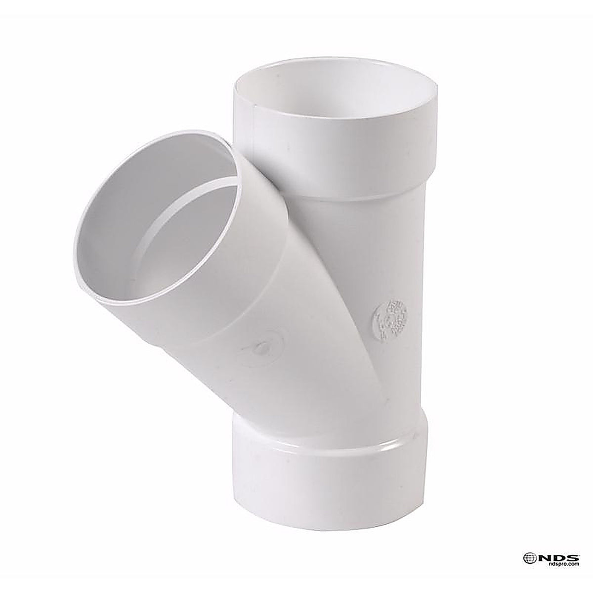 NDS 4P08 Schedule 35 4 in. Hub each X 4 in. D Hub PVC Wye
