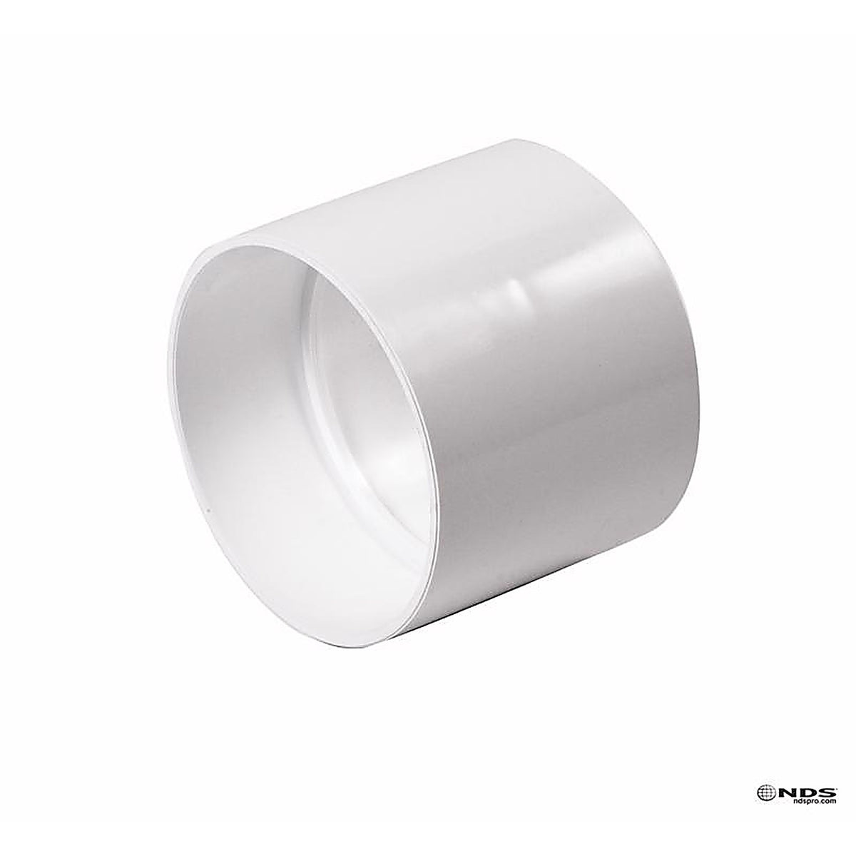 NDS 4P05 Schedule 35 4 in. Hub each X 4 in. D Hub PVC Coupling