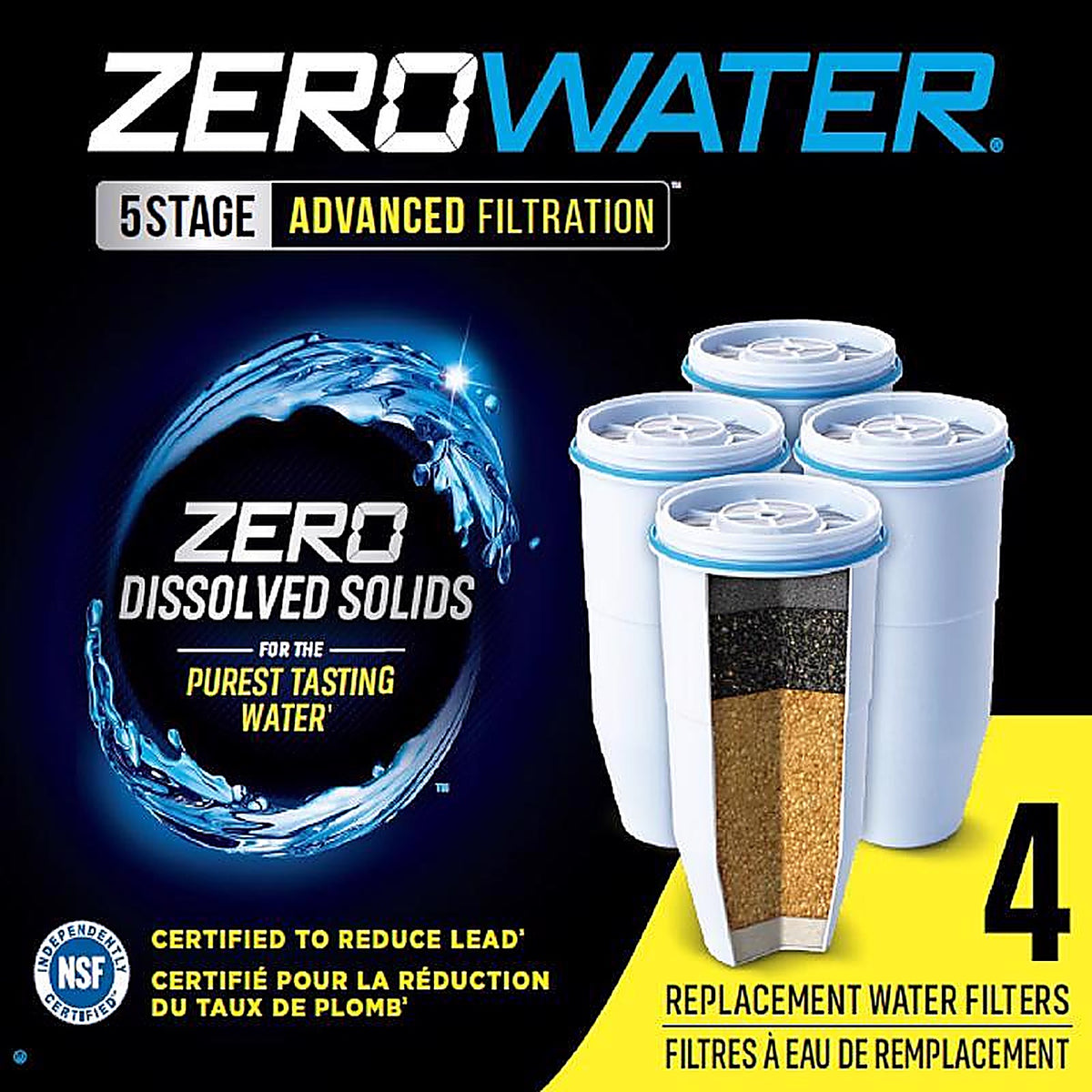 ZeroWater ZR-006 Replacement Filter 4/Pack