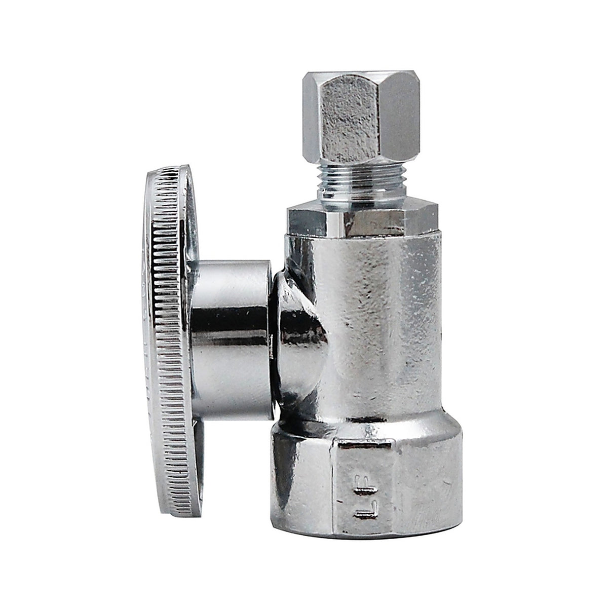 Keeney 2066PCLF 1/2 in. FIP x 1/4 in. Compression Brass Straight Valve