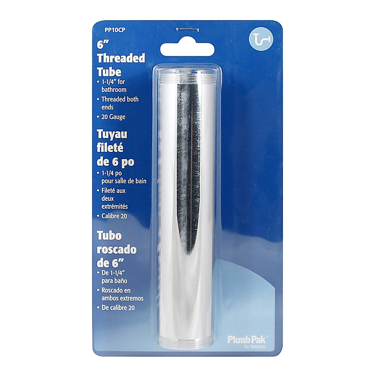Plumb Pak PP10CP 1-1/4 in. D X 6 in. L Brass Extension Tube