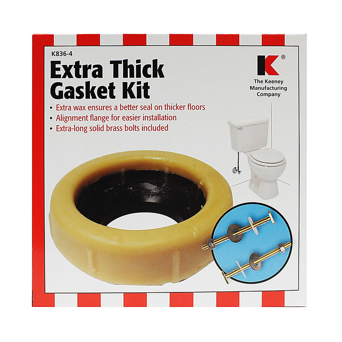 Keeney - K836-4 - Wax Ring Kit