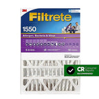 Filtrete - NDP03-5IN-2 - Ultra 20 In. W X 25 In. H X 5 In. Polyester 1550 Mpr Pleated Allergen Air Filter 1 Pack