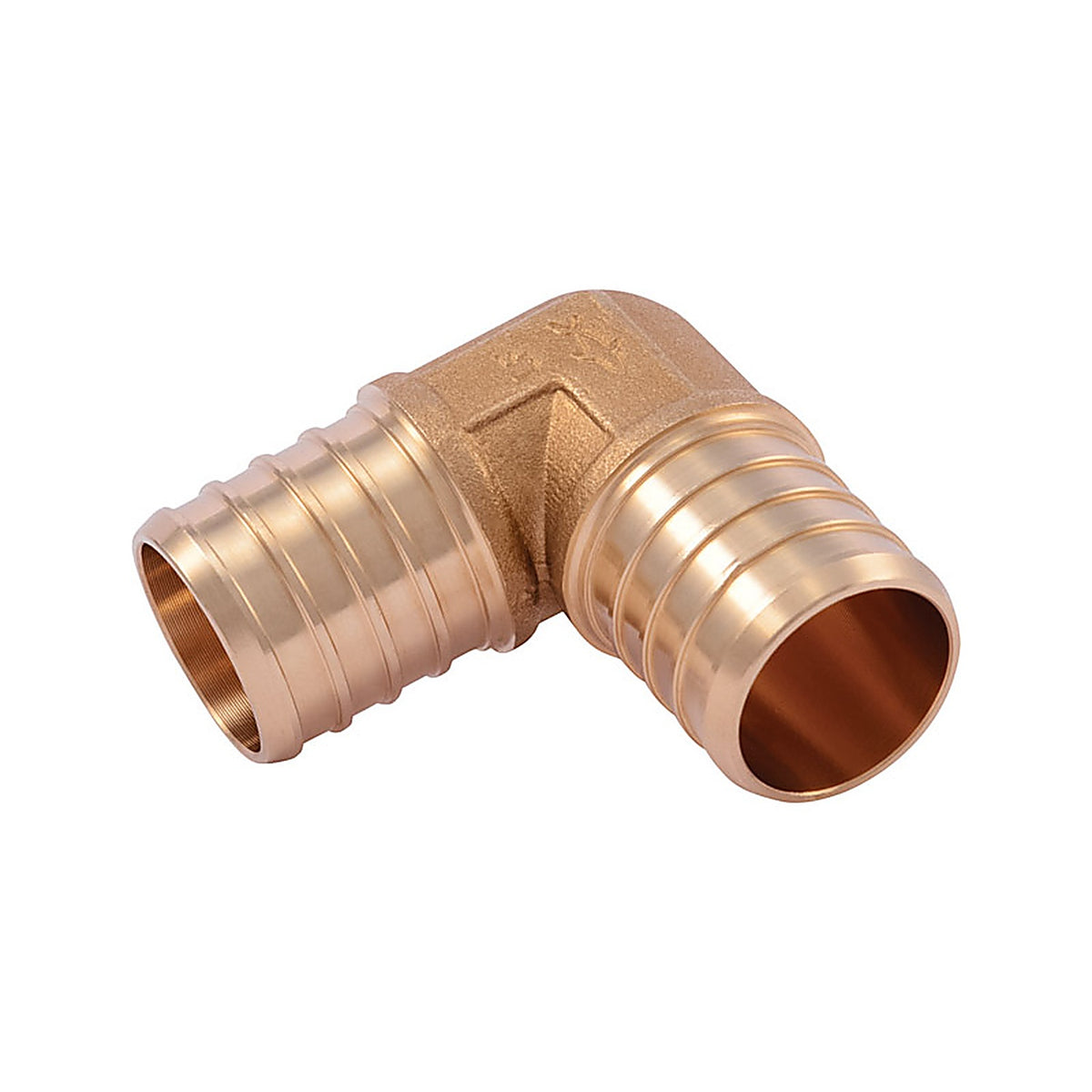 SharkBite UC260LFA Push to Connect 1 in. Barb x 1 in. Dia. PEX Brass 90 Degree Elbow