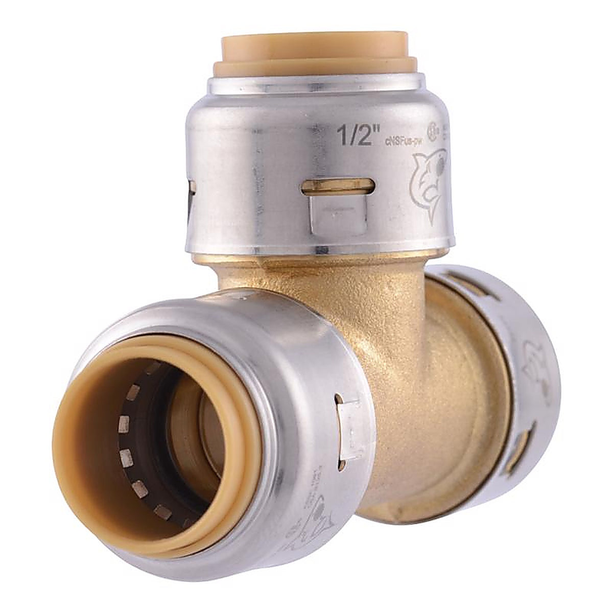 SharkBite U362LFA4 Push to Connect 1/2 in. 1/2 in. Dia. Tee