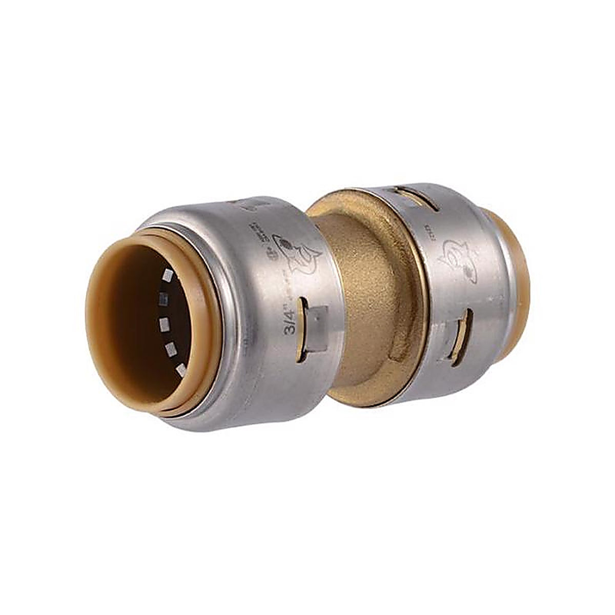 SharkBite U016LFA4 Push to Connect 3/4 in. Push x 3/4 in. Dia. Push Coupling