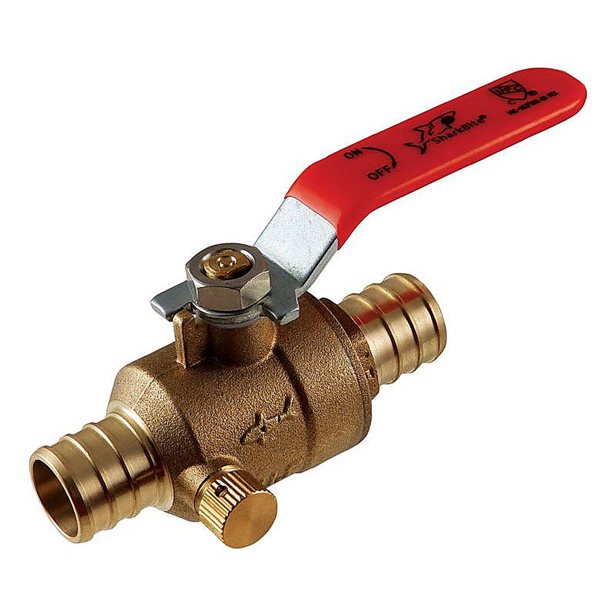 SharkBite 24613LFA Push to Connect Brass Crimp PEX x 3/4 in. Dia. 3/4 in. PEX Ball Valve