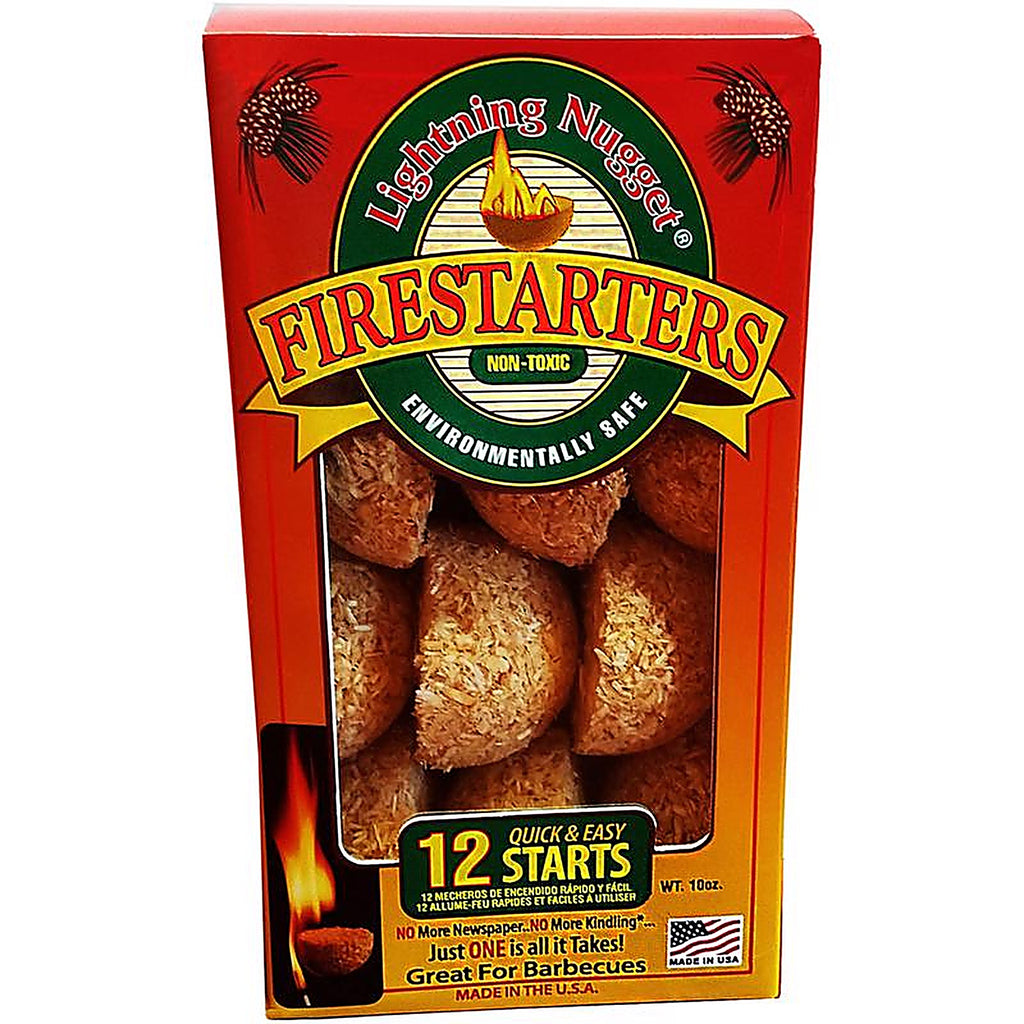 Lightning Nugget - N12EB2PK - Natural Pine Fire Starter 15 Min 12 Pack