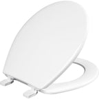 Bemis 92B-000 Mayfair Round White Plastic Toilet Seat
