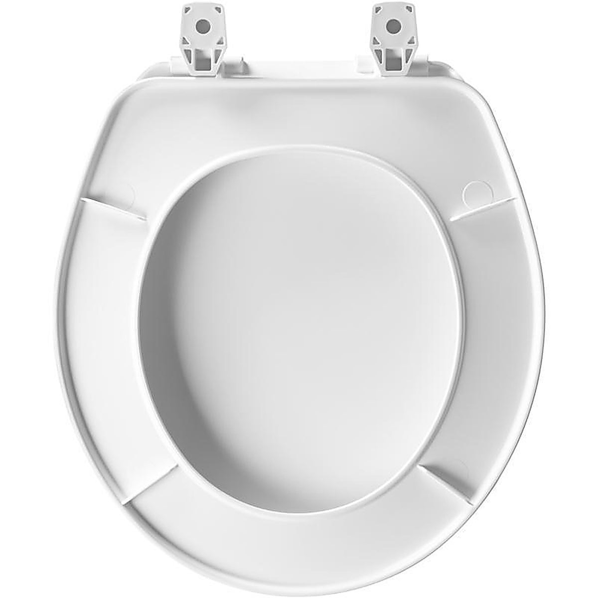 Bemis 92B-000 Mayfair Round White Plastic Toilet Seat