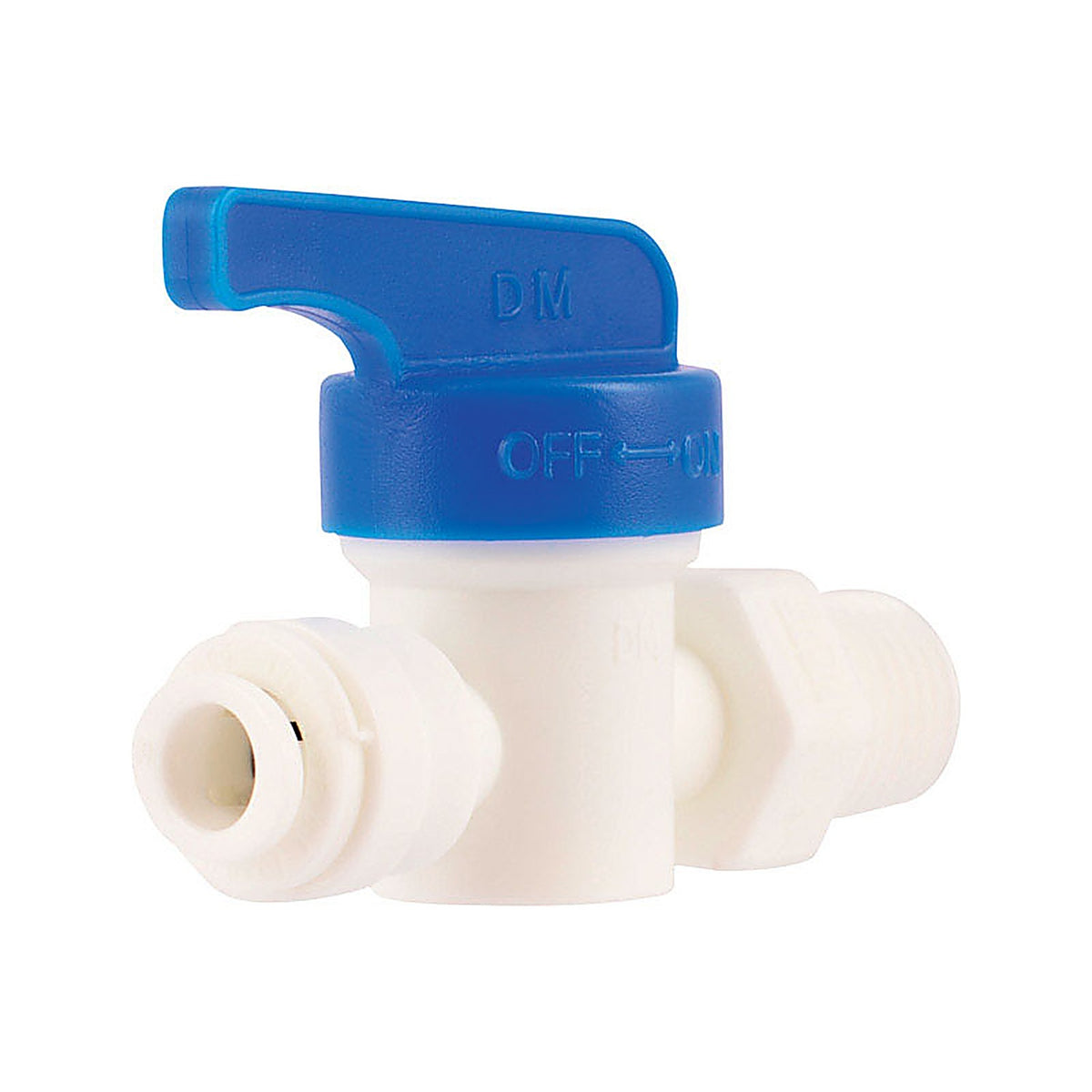 SharkBite 25439 1/4 in. MIP T X 1/4 in. S MIP Polystyrene Straight Valve