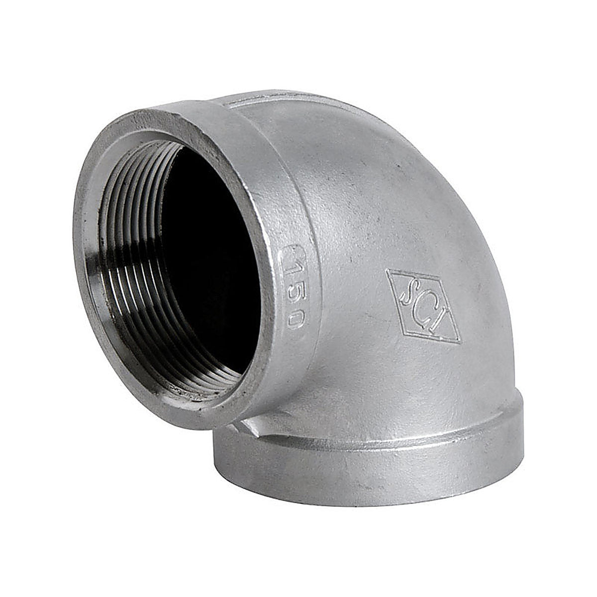 Smith-Cooper 4638100450 1 in. FPT x 1 in. Dia. FPT Stainless Steel 90 Degree Elbow