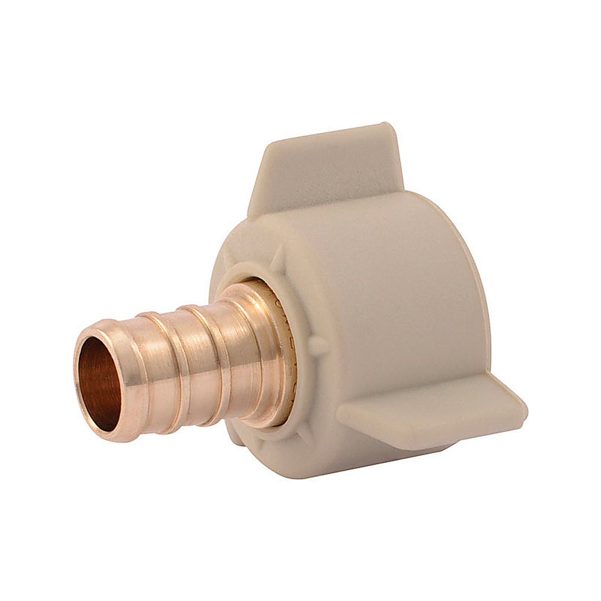 SharkBite UC526LFA 1/2 in. Barb x 1/2 in. Dia. FPT Brass PEX Swivel Adapter