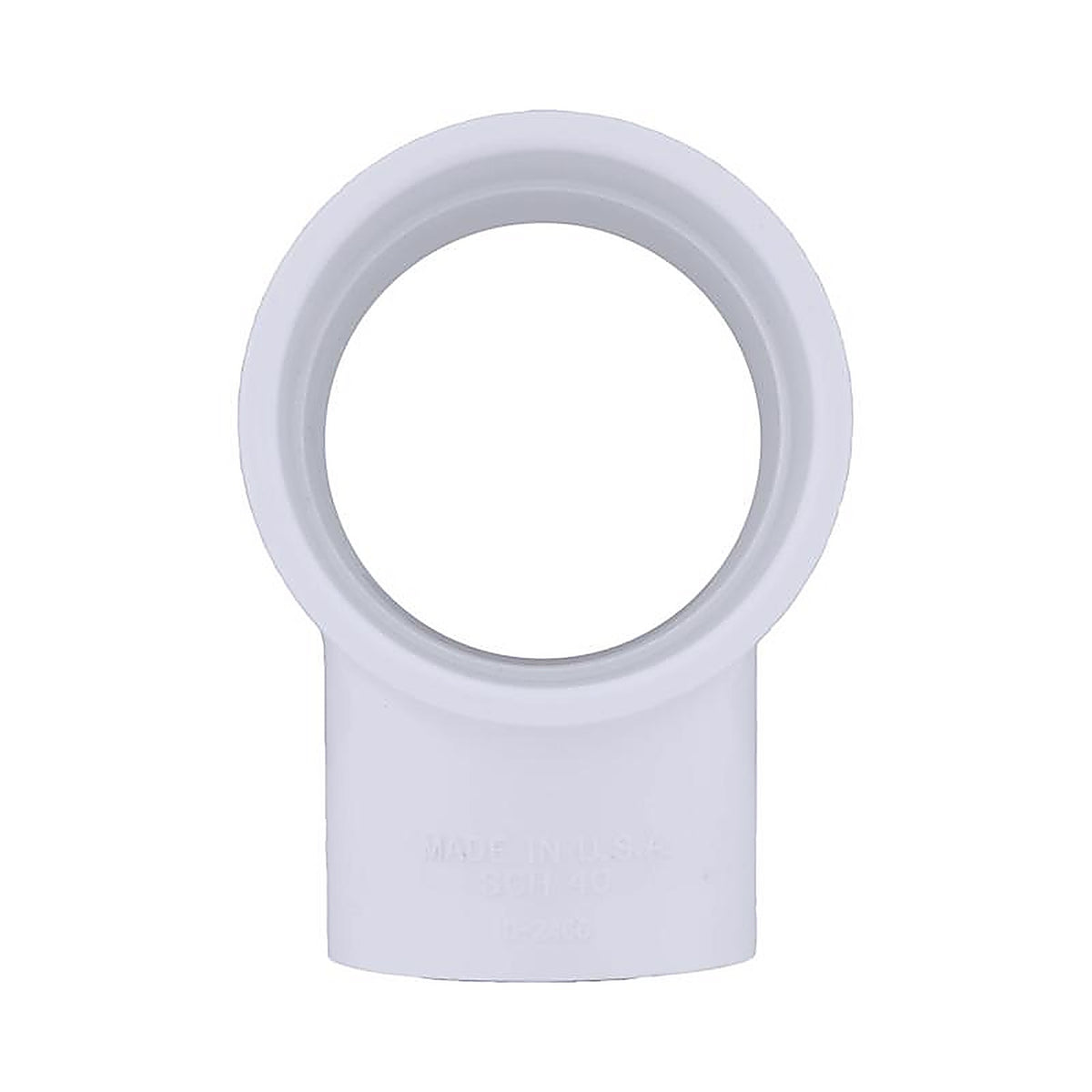 Charlotte Pipe - PVC 02400 6400 - Schedule 40 2 In. Slip X 2 In. D Slip PVC Reducing Tee 1 Pack