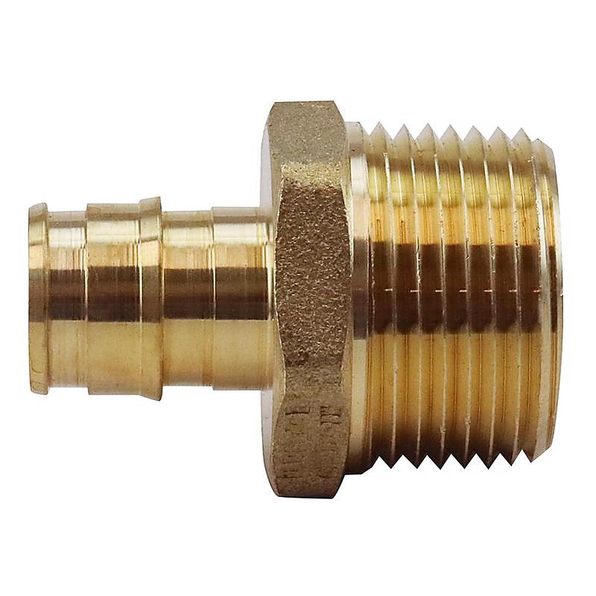 Apollo EPXMA1234 Pex A 1/2 in. PEX x 3/4 in. Dia. MPT Brass Male Adapter