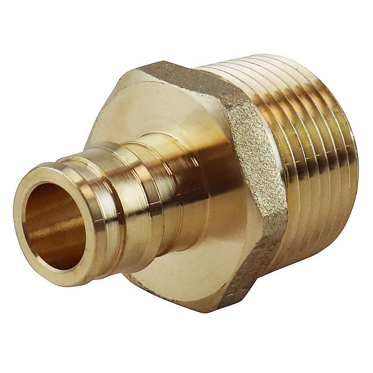 Apollo EPXMA1234 Pex A 1/2 in. PEX x 3/4 in. Dia. MPT Brass Male Adapter