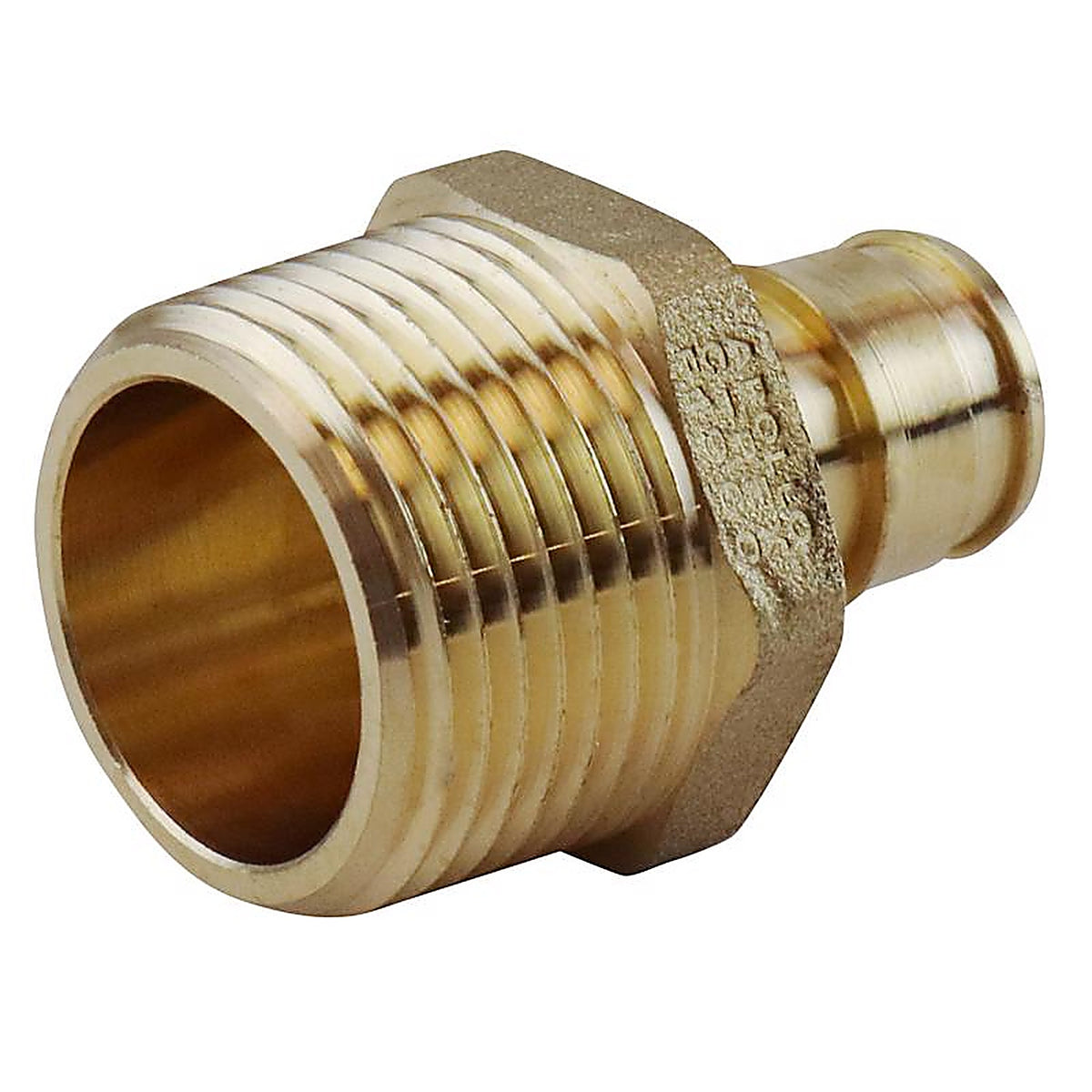 Apollo EPXMA1234 Pex A 1/2 in. PEX x 3/4 in. Dia. MPT Brass Male Adapter