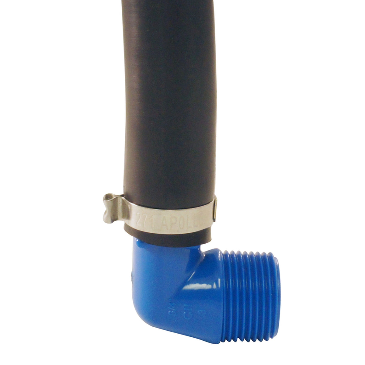Apollo Blue Twister ABTME34 3/4 in. Insert x 3/4 in. Dia. MPT Polypropylene Elbow
