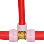Apollo EPXT1134 Pex A 1 in. PEX Barb x 1 in. Dia. PEX Brass Tee