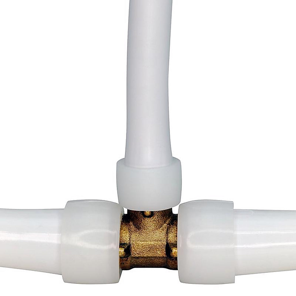 Apollo EPXT1134 Pex A 1 in. PEX Barb x 1 in. Dia. PEX Brass Tee