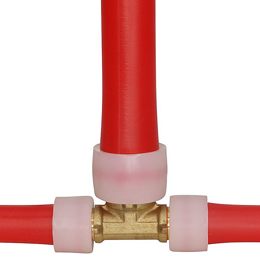 Apollo EPXT121234 Pex A 1/2 in. PEX Barb x 1/2 in. Dia. PEX Brass Tee