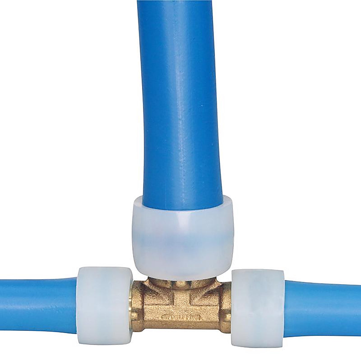 Apollo EPXT121234 Pex A 1/2 in. PEX Barb x 1/2 in. Dia. PEX Brass Tee