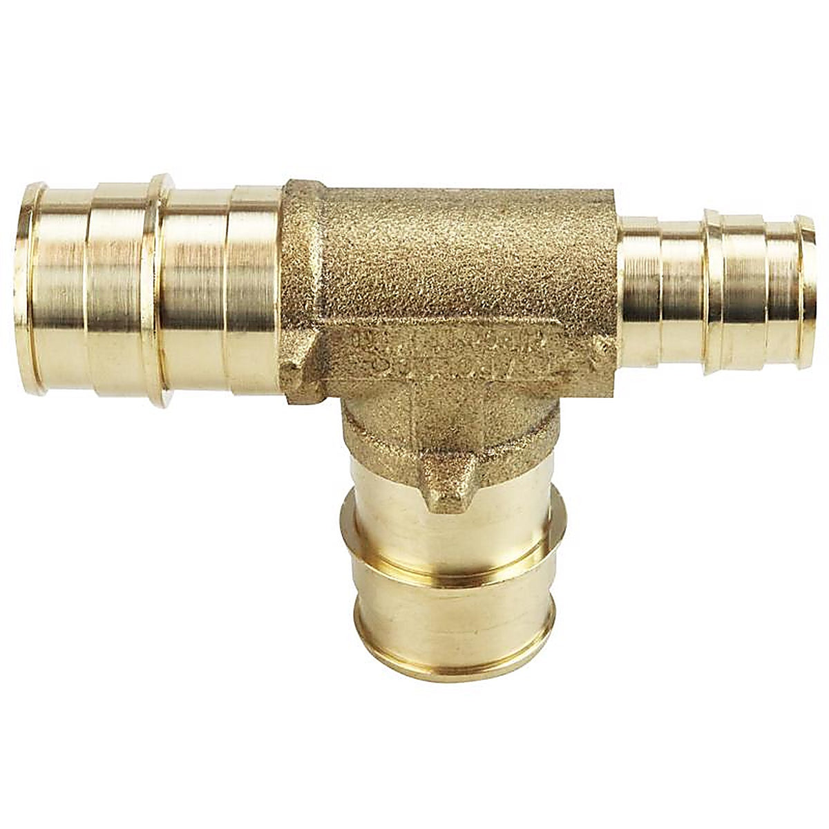 Apollo EPXT341234 Pex A 3/4 in. PEX Barb x 1/2 in. Dia. PEX Brass Tee