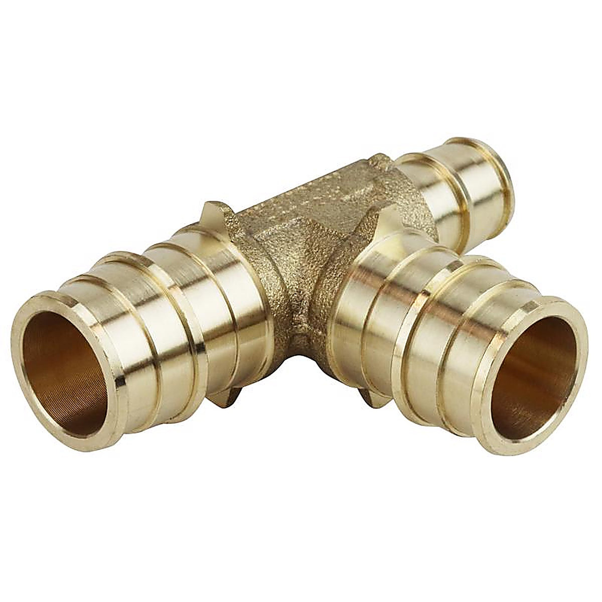 Apollo EPXT341234 Pex A 3/4 in. PEX Barb x 1/2 in. Dia. PEX Brass Tee