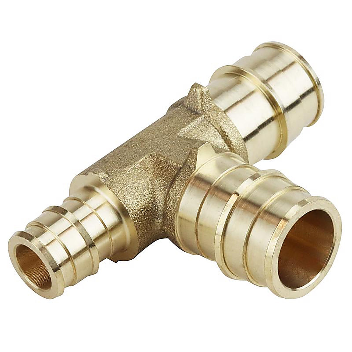 Apollo EPXT341234 Pex A 3/4 in. PEX Barb x 1/2 in. Dia. PEX Brass Tee