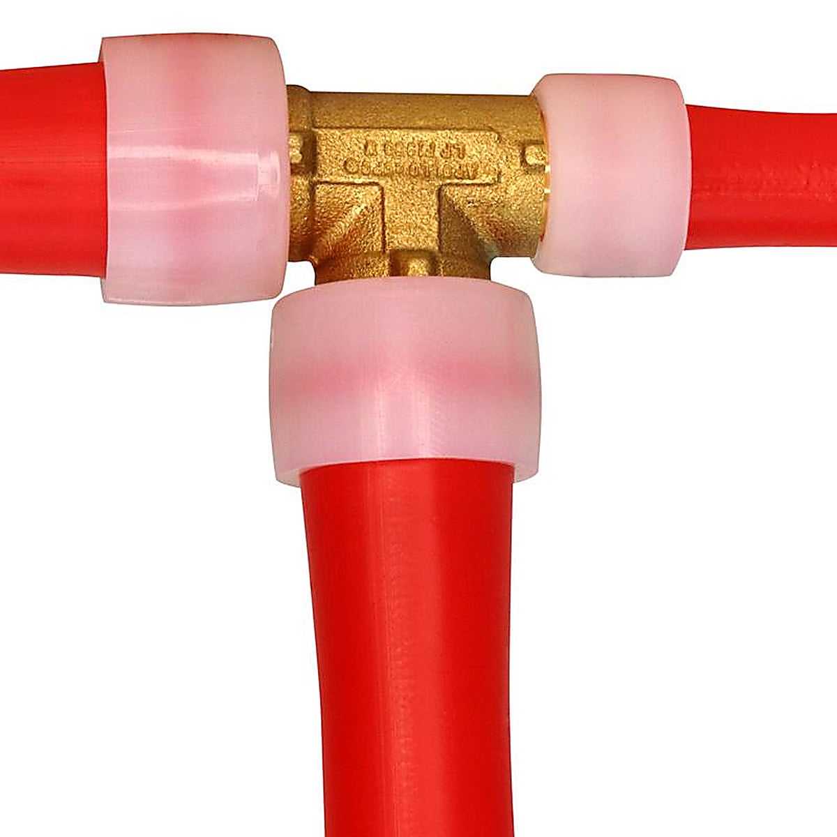 Apollo EPXT341234 Pex A 3/4 in. PEX Barb x 1/2 in. Dia. PEX Brass Tee
