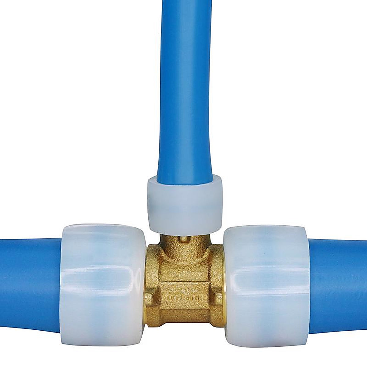Apollo EPXT1112 Pex A 1/2 in. PEX Barb x 1 in. Dia. PEX Brass Tee