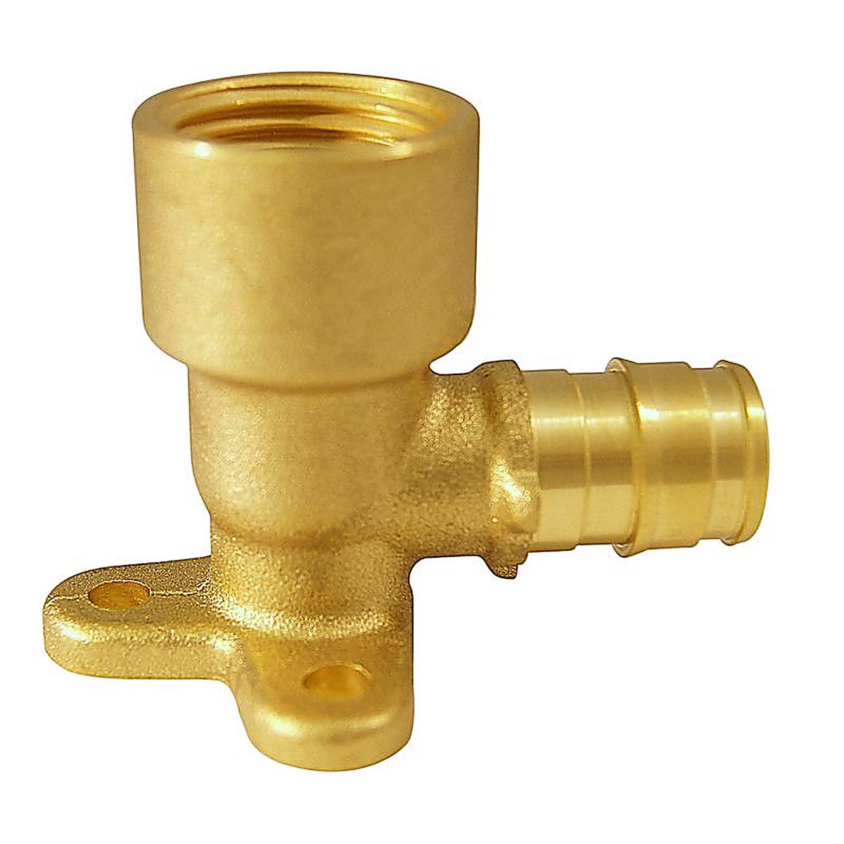 Apollo EPXDEE12 Pex A 1/2 in. PEX x 1/2 in. Dia. FPT Brass Drop Ear Elbow