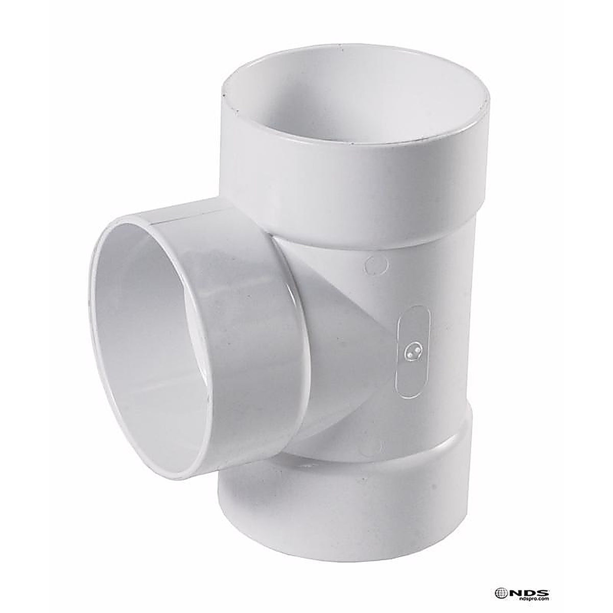 NDS 4P01 Schedule 35 4 in. Hub each X 4 in. D Hub PVC Straight Tee