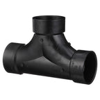 Charlotte Pipe ABS004480600 3 in. Hub x 3 in. Dia. Hub ABS Flush Cleanout Tee