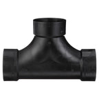 Charlotte Pipe ABS004480600 3 in. Hub x 3 in. Dia. Hub ABS Flush Cleanout Tee