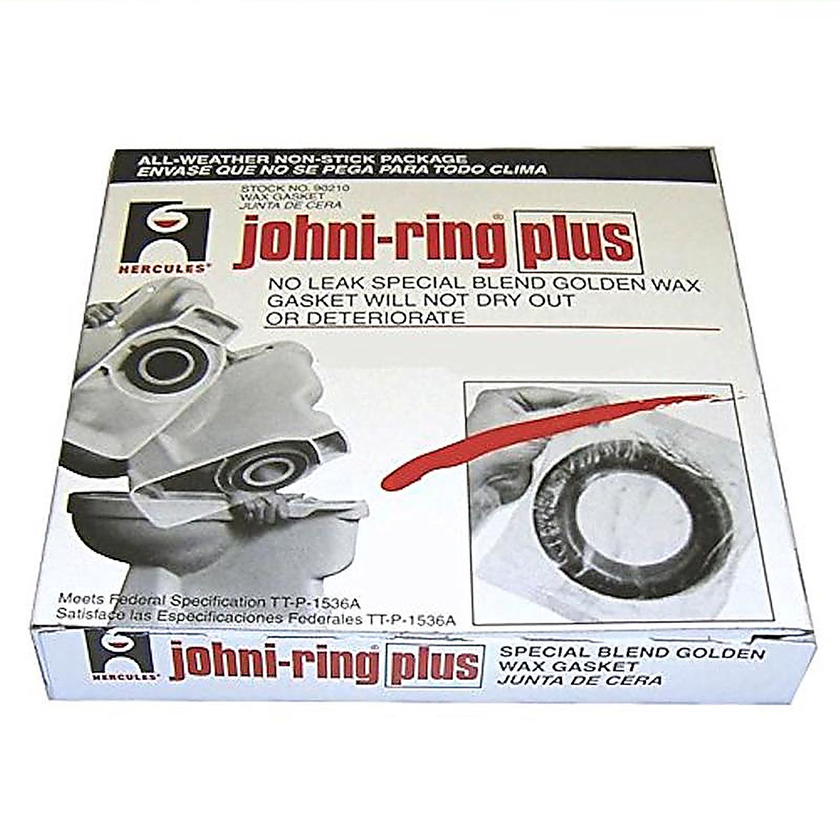 Hercules - 90220 - Johni-Ring Plus Wax Ring Petroleum Wax for Water Closets to Flanges