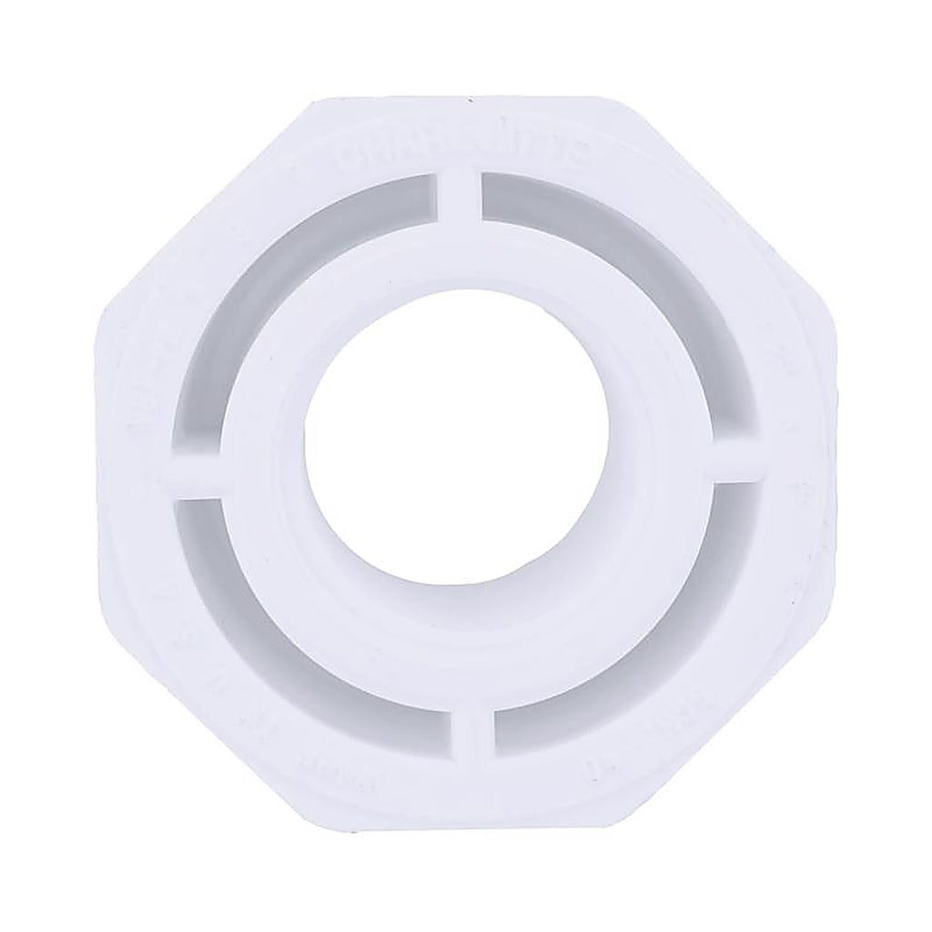 Charlotte Pipe PVC021082800 Schedule 40 2 in. Spigot x 1 in. Dia. FPT PVC Reducing Bushing