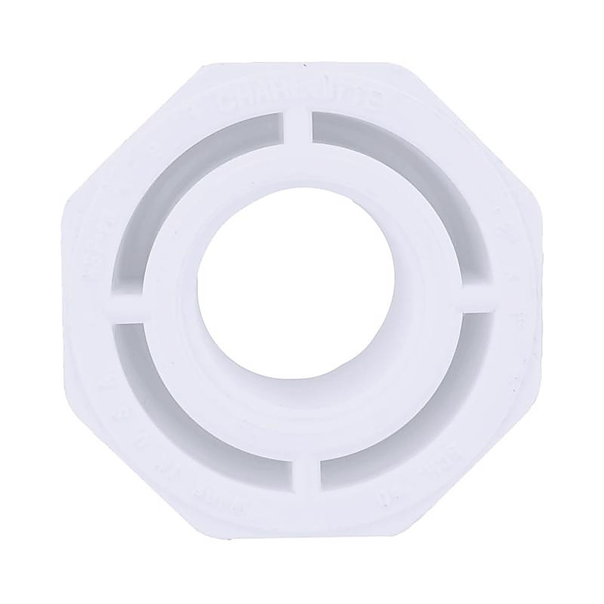 Charlotte Pipe PVC021082800 Schedule 40 2 in. Spigot x 1 in. Dia. FPT PVC Reducing Bushing