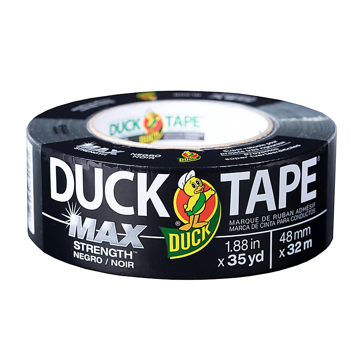 Duck - 240867 - Max Strength 1.88 In. W X 35 Yd L Black Duct Tape