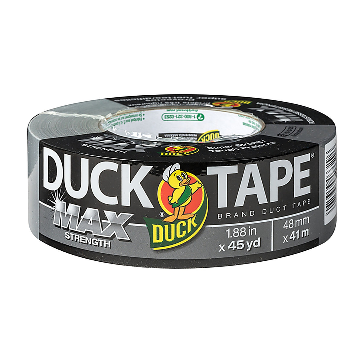 Duck - 242947 - Max Strength 1.88 In. W X 45 Yd L Silver Duct Tape