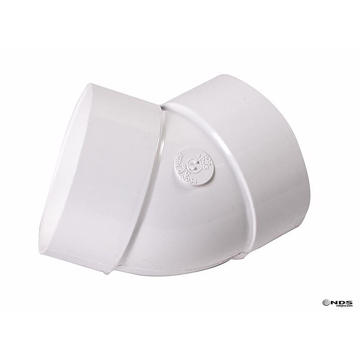 NDS 4P03 Schedule 35 4 in. Hub each X 4 in. D Hub PVC Elbow