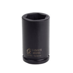 Sunex 4826C 3/4in. Drive, Combination Budd Wheel Impact Socket, 1-1/2in. x 13/16in.